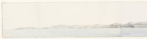 Panorama with Agrigento and the Coast (Voyage en Italie, en Sicile et à Malte - 1778) by Louis Ducros