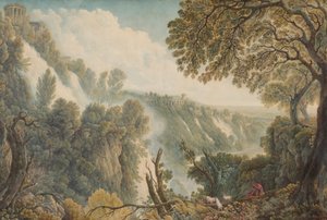 The Waterfalls at Tivoli by Louis Ducros