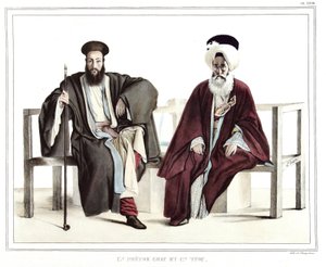 A Greek priest and a Turkish. in 