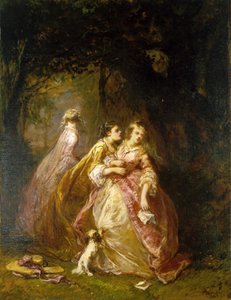 The Letter by Louis Eugene Gabriel Isabey