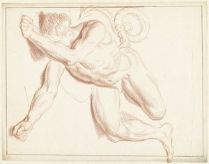 Study of a Male Nude Lying on His Side