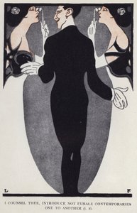 I counsel thee, introduce not female contemporaries one to another by Louis Fancher