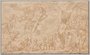 Venus at the Forge of Vulcan by Louis Felix de la Rue