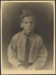 Boy Dressed as Soldier by Louis Fleckenstein