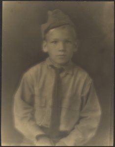 Boy Dressed as Soldier by Louis Fleckenstein