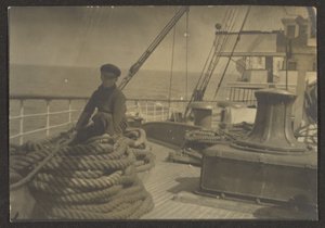 Boy on Ship by Louis Fleckenstein