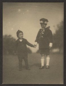 Brothers Holding Hands by Louis Fleckenstein