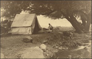 Camping Scene by Louis Fleckenstein