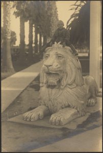 Child on Lion Statue