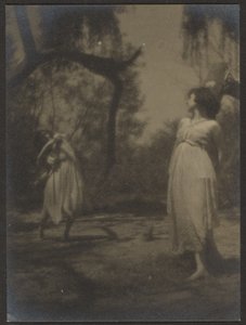 Dancers in Garden by Louis Fleckenstein