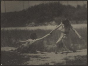 Dancers in Garden by Louis Fleckenstein