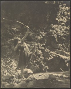 Female Archer in the Woods