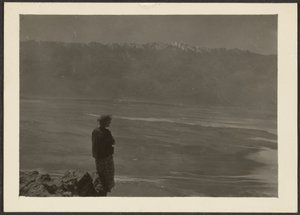 Figure Overlooking Coast by Louis Fleckenstein