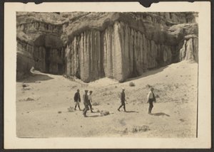 Figures in Desert Landscape by Louis Fleckenstein