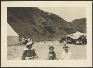 Figures on Beach by Louis Fleckenstein