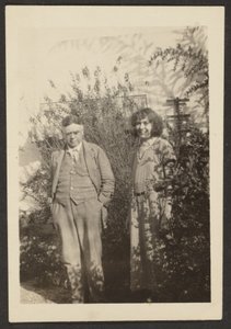 Fleckenstein and Florence in Garden