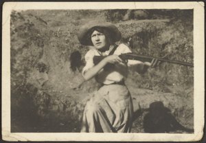 [Florence with Gun] by Louis Fleckenstein