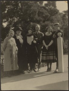 Group Portrait in Park by Louis Fleckenstein