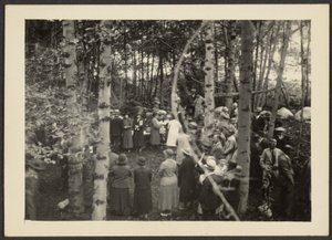 Group in the Woods by Louis Fleckenstein