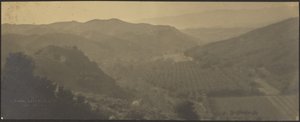 Landscape with Mountains and Farms