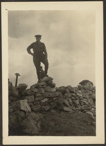 Man on Pile of Rocks by Louis Fleckenstein