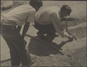 Men with Rattlesnake by Louis Fleckenstein