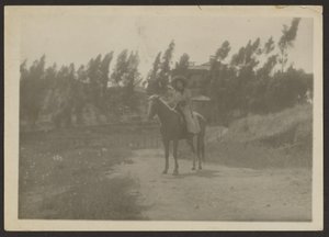 Miss Fleckenstein in the High Sierras