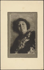 [Photograph of a Portrait of a Woman with Light Effect] by Louis Fleckenstein