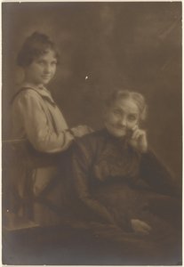 Portrait of Old Woman and Young Girl