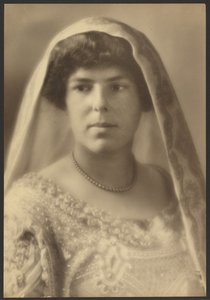 Portrait of a Bride with Beaded Dress