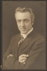 Portrait of a Man Holding Cigar