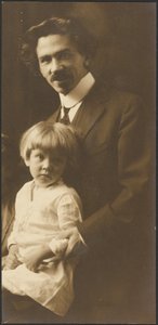 Portrait of a Man and Child by Louis Fleckenstein