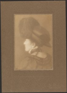 Portrait of a Woman from Behind by Louis Fleckenstein