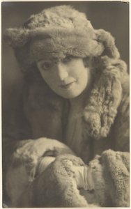 Portrait of a Woman in Furs by Louis Fleckenstein