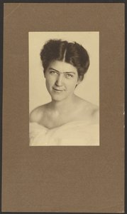 Portrait of a Woman in Off-the-shoulder Dress by Louis Fleckenstein
