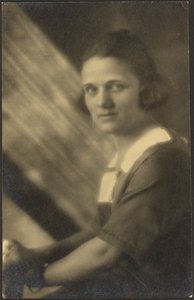 Portrait of a Woman in Streaming Light by Louis Fleckenstein