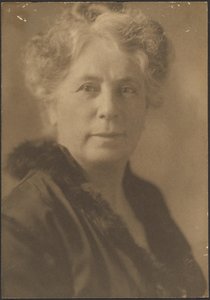 Portrait of a Woman with Fur Collar by Louis Fleckenstein