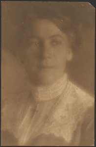 Portrait of a Woman with Lace Collar by Louis Fleckenstein