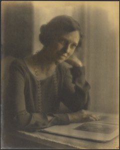Portrait of a Woman with Long Necklace