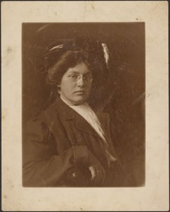 Portrait of a Woman with Pince-nez by Louis Fleckenstein