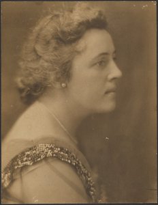 Portrait of a Woman with Sequin Collar