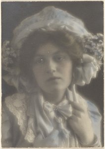 Portrait of a Young Woman with Fancy Hat