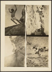 Quadruple Frame - Mountain Climbing Scenes by Louis Fleckenstein