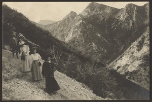 Strolling in a Mountainous Landscape by Louis Fleckenstein
