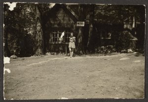 Woman before Cabin