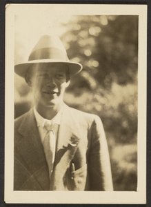[Young Man in Fedora] by Louis Fleckenstein