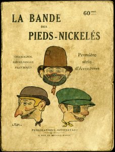 Cover illustration for "la bande des pieds nickeles, premiere serie d