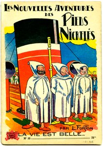 Cover of a comic book album: Les Nouvelle Adventures des Pieds Nickeles, La vie est belle, n.10 by Louis Forton