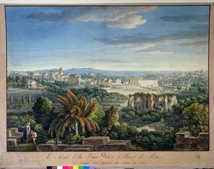 View of the Celian Hill, Rome