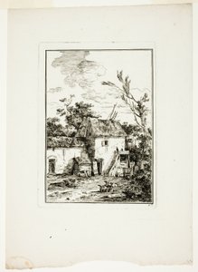 Vertical Landscape by Louis Gabriel Moreau